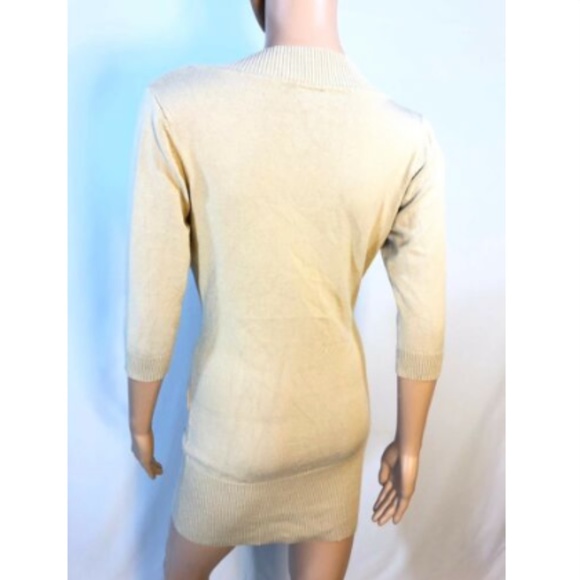 D&G Women's V-Neck Tunic Sweater Dress Bodycon M - Picture 4 of 8